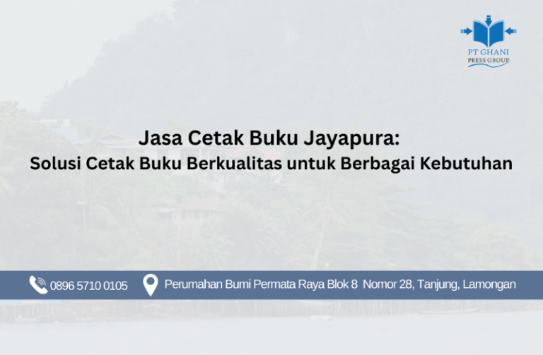 Jasa Cetak Buku Jayapura