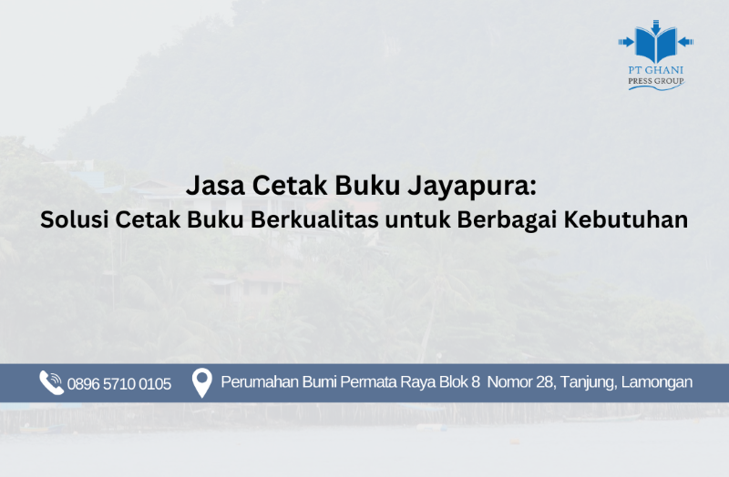 Jasa Cetak Buku Jayapura