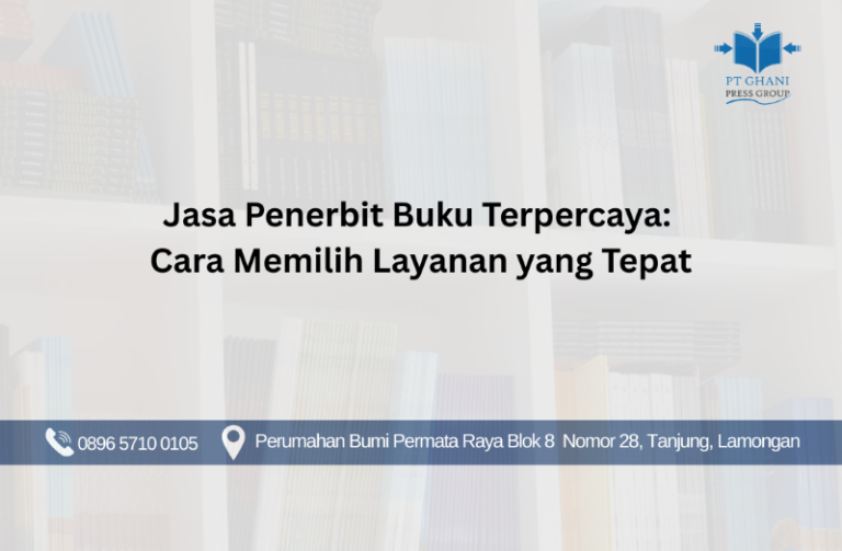 Jasa penerbit Buku Terpercaya
