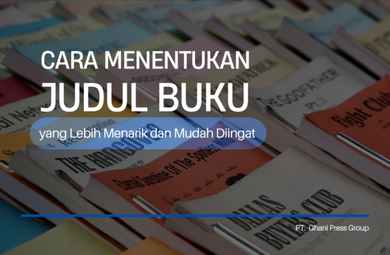 Cara Menentukan Judul Buku