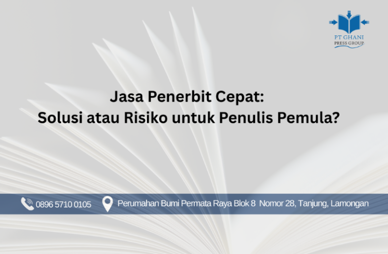 Jasa Penerbit Cepat