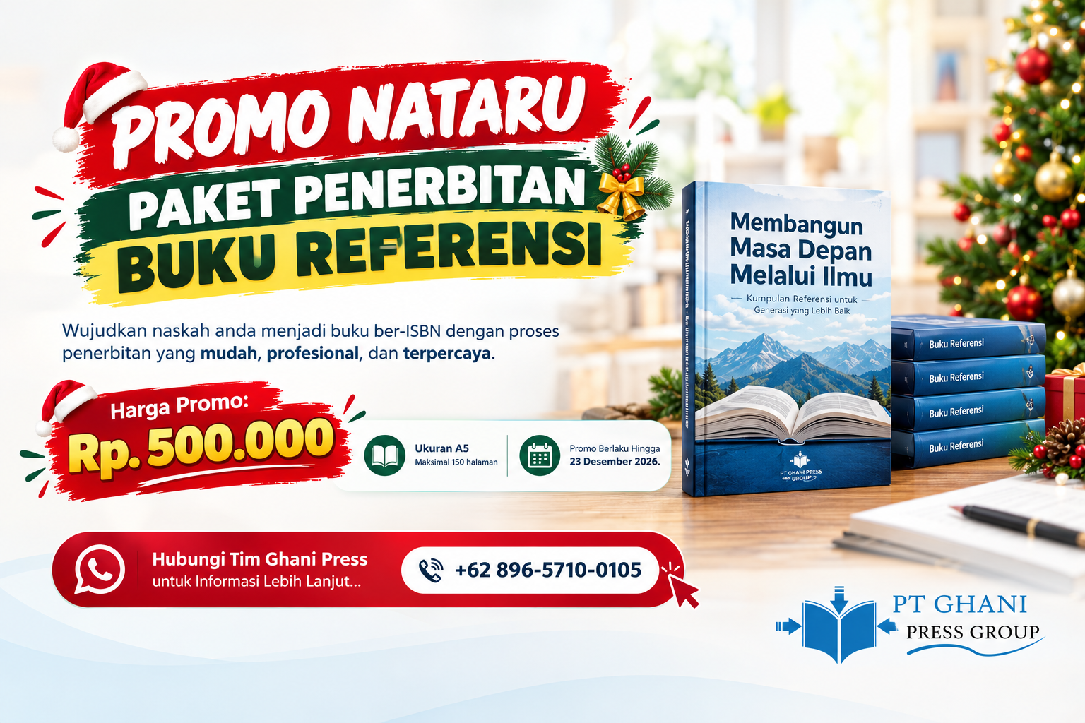 Jasa Penerbitan Buku ISBN Murah 2026 – Promo Paket Penerbitan Buku Referensi Rp500 Ribu