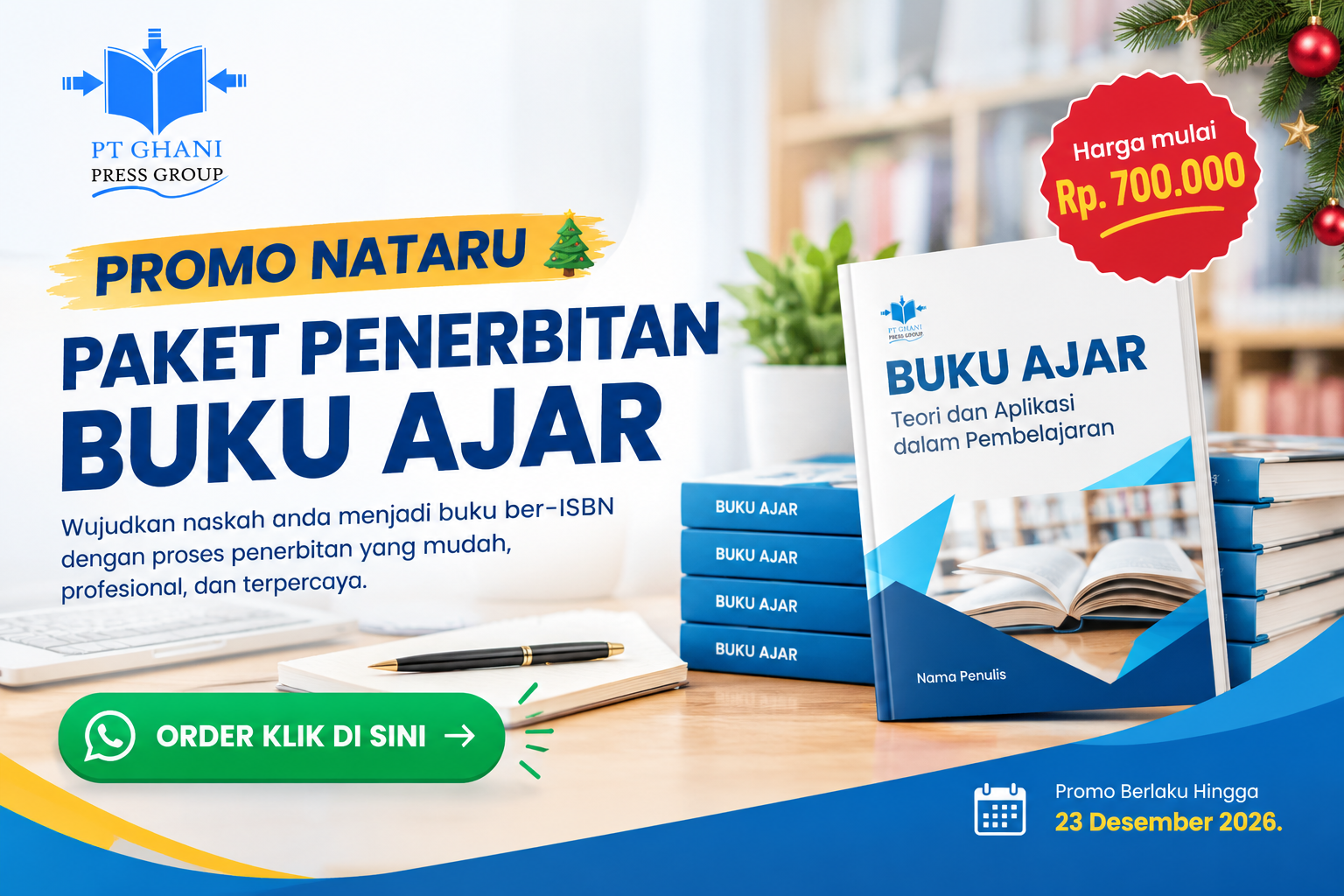 Paket Penerbitan Buku Ajar Ber-ISBN Mulai Rp700.000