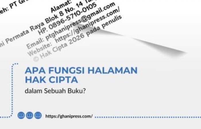 Apa Fungsi Halaman Hak Cipta