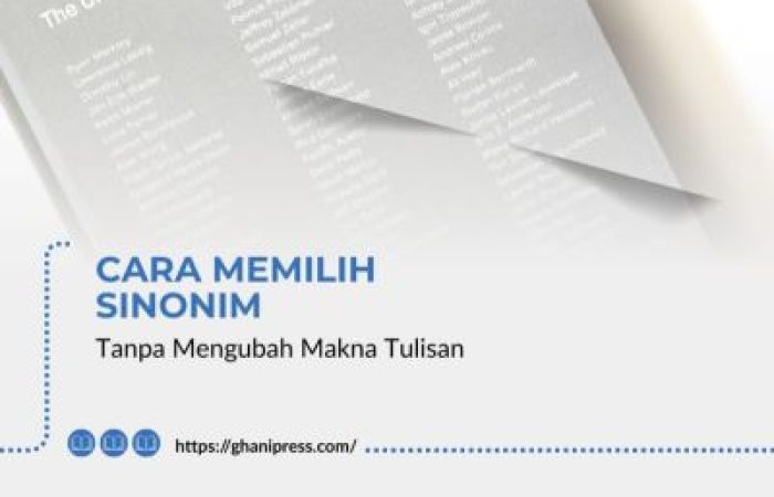 Cara Memilih Sinonim