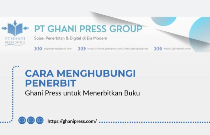 Cara Menghubungi Penerbit