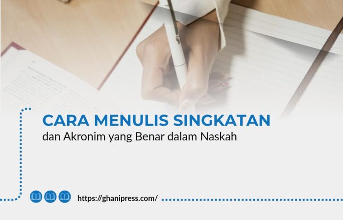 Cara Menulis Singkatan