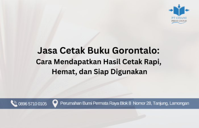 Jasa Cetak Buku Gorontalo