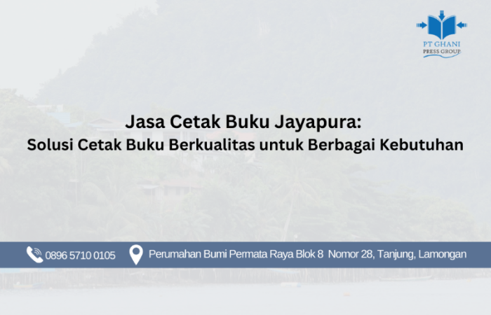 Jasa Cetak Buku Jayapura