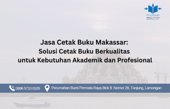 Jasa Cetak Buku Makassar