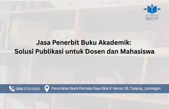 Jasa Penerbit Buku Akademik