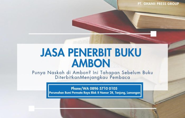 Jasa Penerbit Buku Ambon