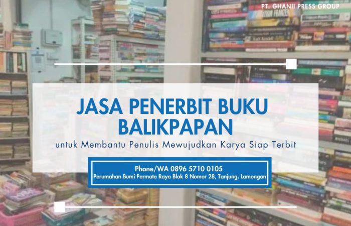 Jasa Penerbit Buku Balikpapan