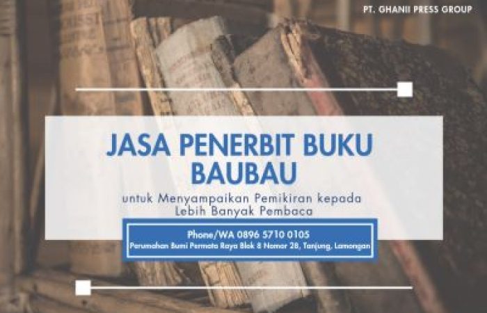 Jasa Penerbit Buku Baubau