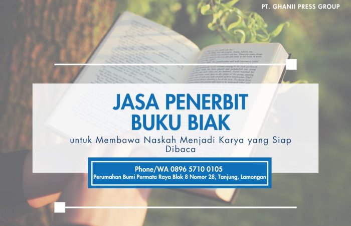 Jasa Penerbit Buku Biak