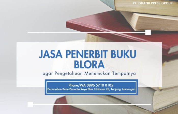 Jasa Penerbit Buku Blora