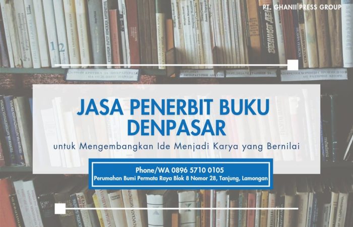 Jasa Penerbit Buku Denpasar