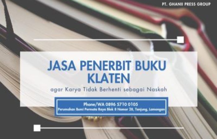 Jasa Penerbit Buku Klaten