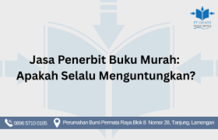 Jasa Penerbit Buku Murah Lamongan