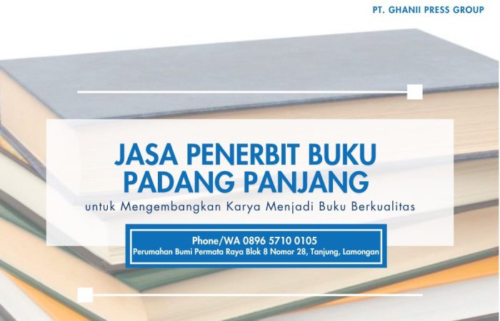 Jasa Penerbit Buku Padang Panjang