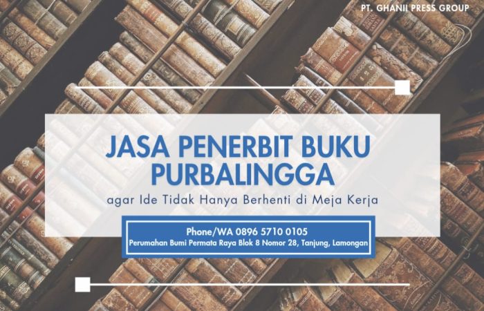 Jasa Penerbit Buku Purbalingga