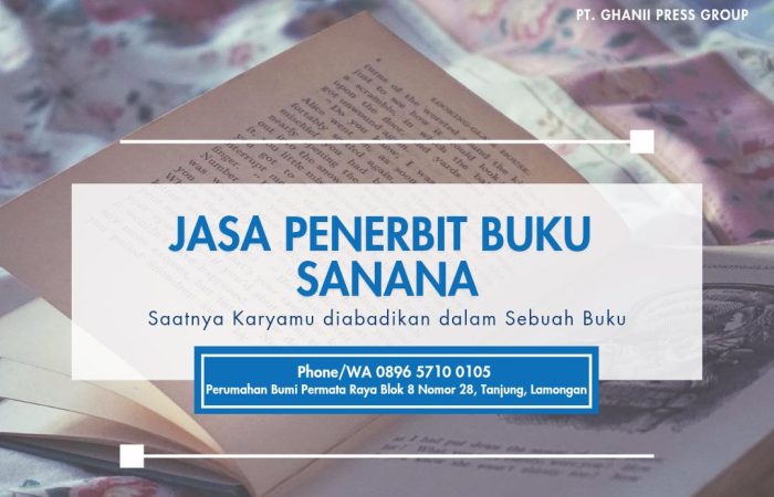 Jasa Penerbit Buku Sanana