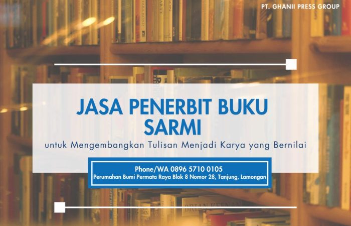 Jasa Penerbit Buku Sarmi