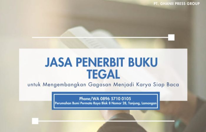 Jasa Penerbit Buku Tegal