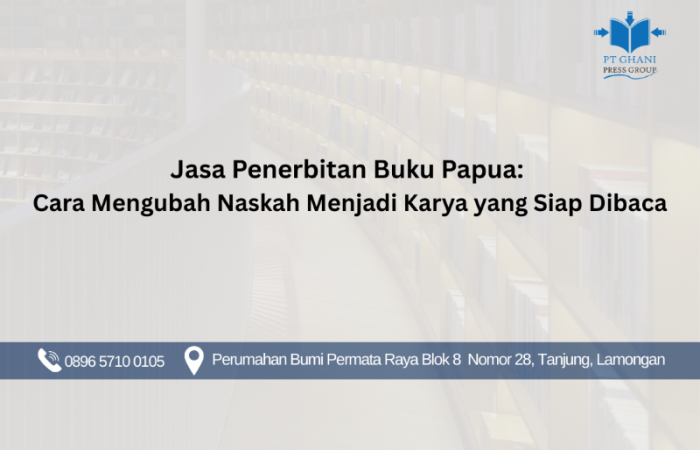 Jasa Penerbitan Buku Papua