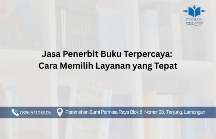 Jasa penerbit Buku Terpercaya