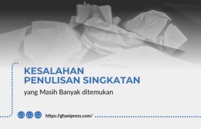 Kesalahan Penulisan Singkatan