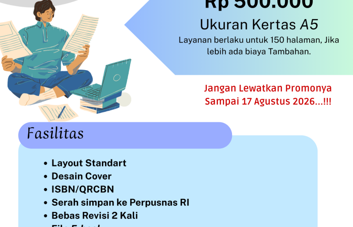 Paket Penerbitan Buku Promo Kemerdekaan